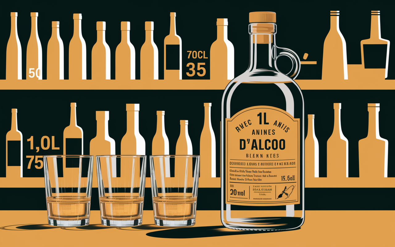 Combien de dose de ricard dans 1 litre, quantité par bouteille