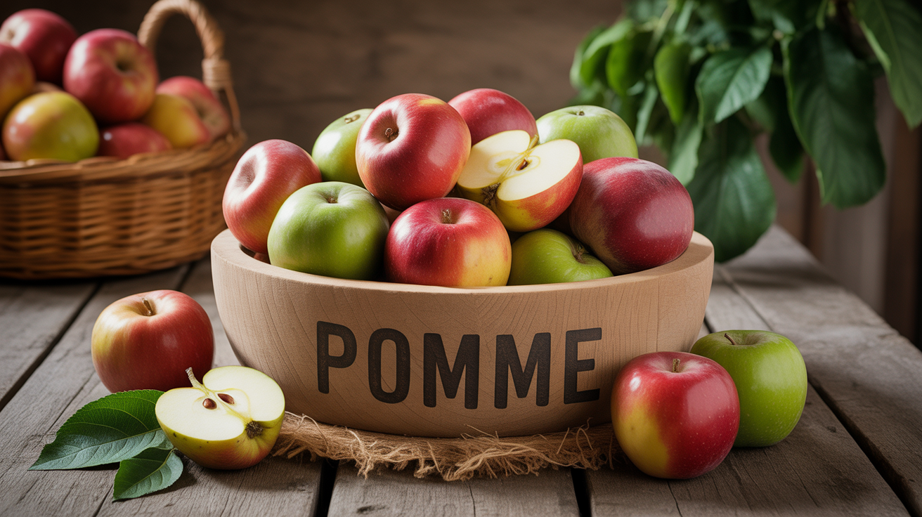 bol pommes rouges vertes rustique recette avec des pommes