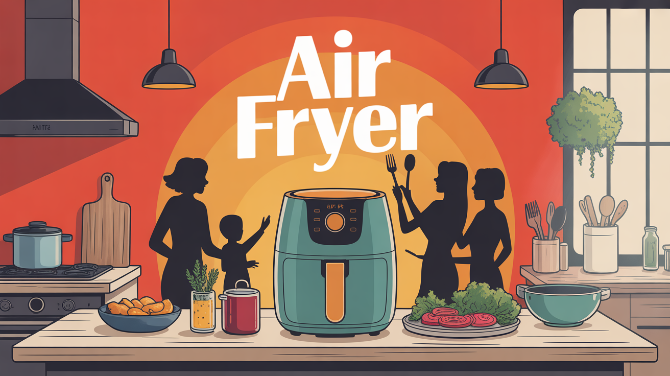 recette facile air fryer sur table moderne