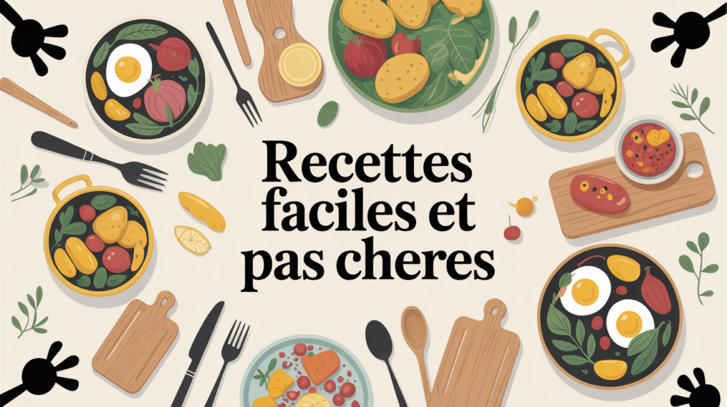 table conviviale avec plats recette facile pas cher