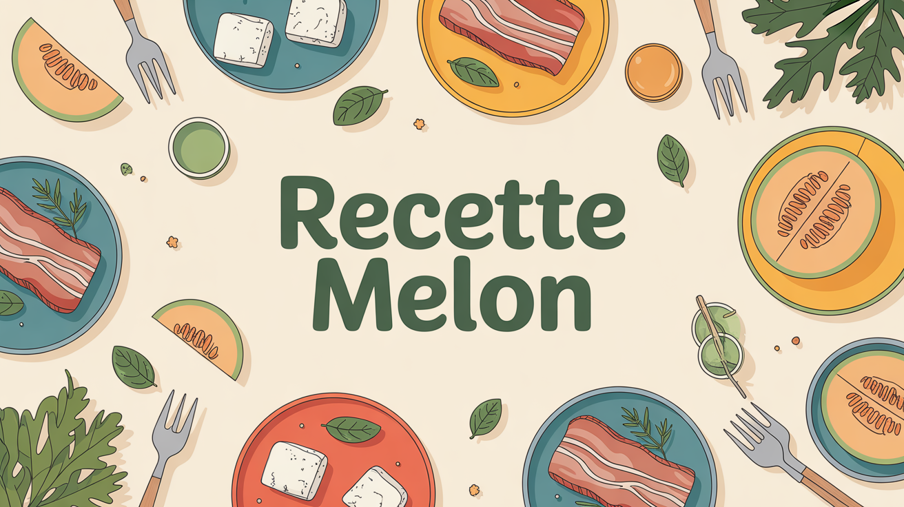 recette melon en famille table estivale