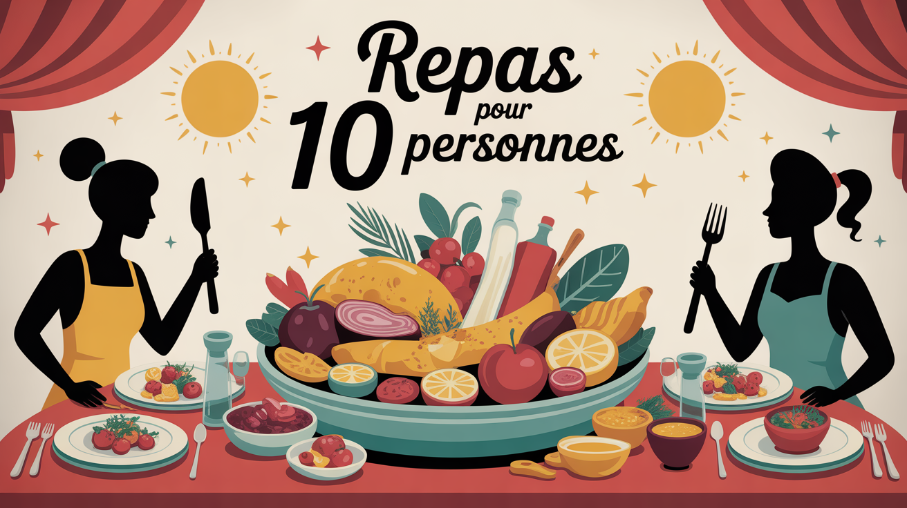 grand plat festif recette 10 personnes table conviviale