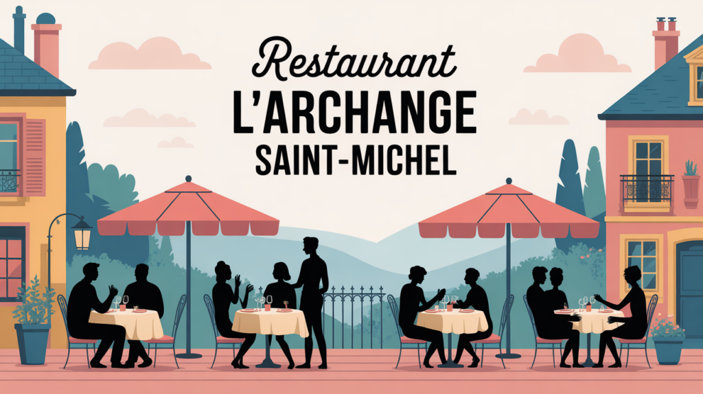 restaurant l'archange terrasse village ambiance famille