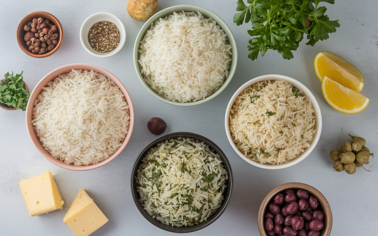 riz en accompagnement recettes divers bols variés