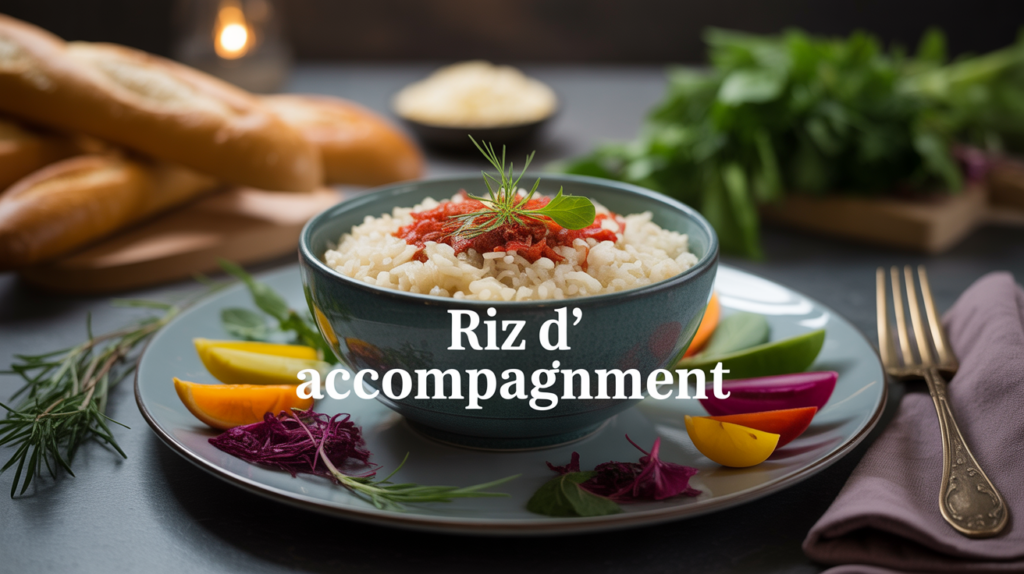 riz en accompagnement recettes dans bol élégant