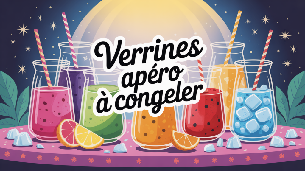 verrine apéro à congeler sur plateau festif