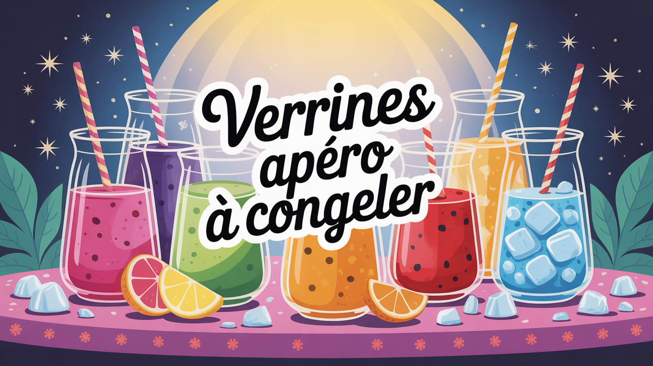 verrine apéro à congeler sur plateau festif