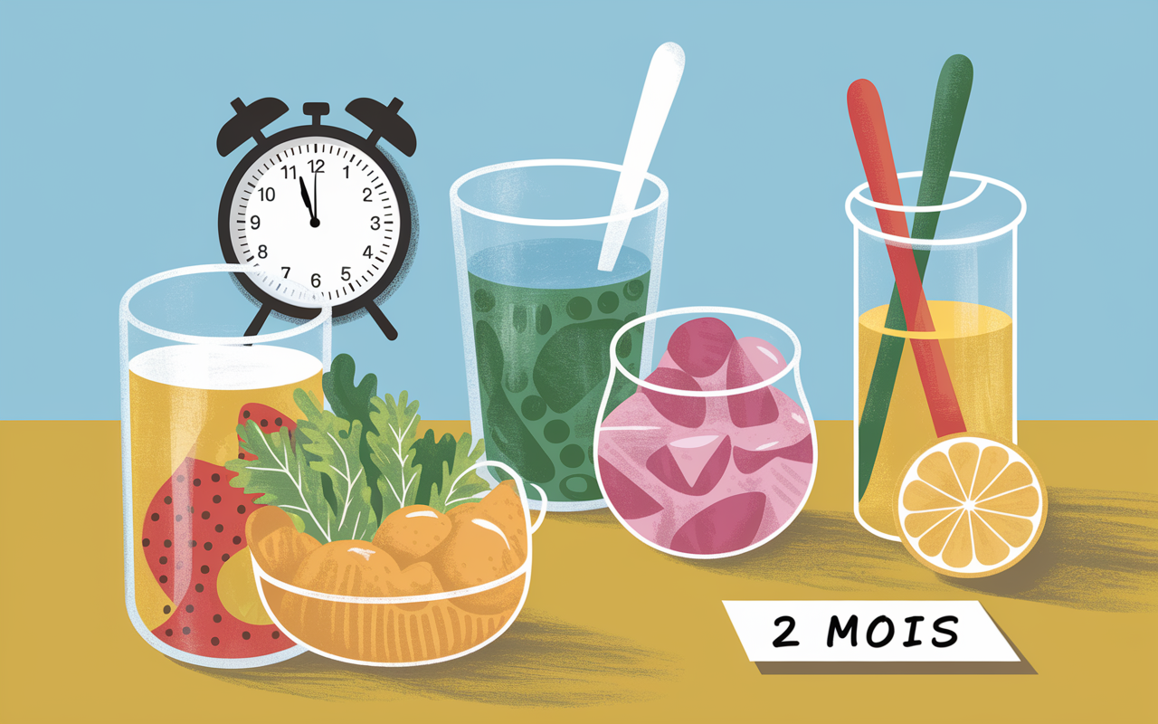 préparation verrine apéro à congeler avec minuteur