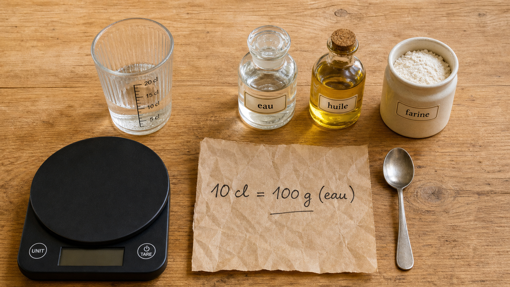 10cl en g : conversion précise ingrédients (verre doseur, 10 cl)