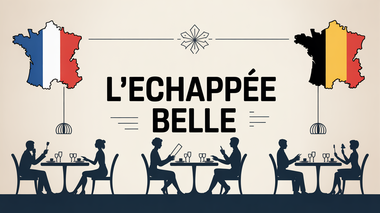 illustration carte restaurant l'echappee belle