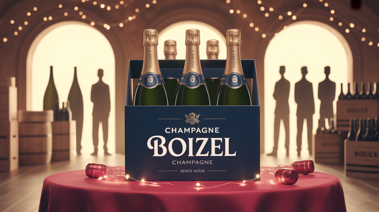 champagne boizel offre exceptionnelle carton bouteilles festive