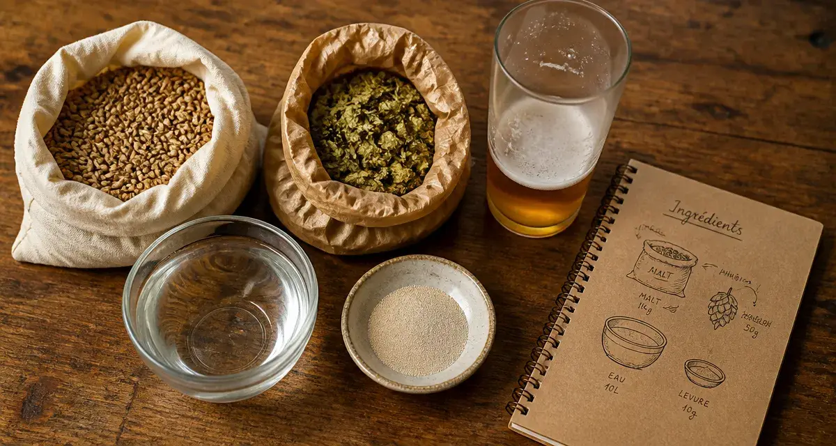 Comment est fait la bière : malt, houblon, eau et levure pour le brassage artisanal