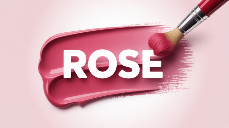 comment fait on du rose, palette, pinceau sur tache rose