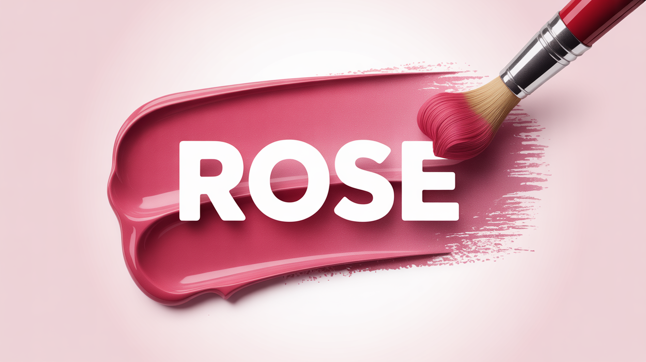 comment fait on du rose, palette, pinceau sur tache rose