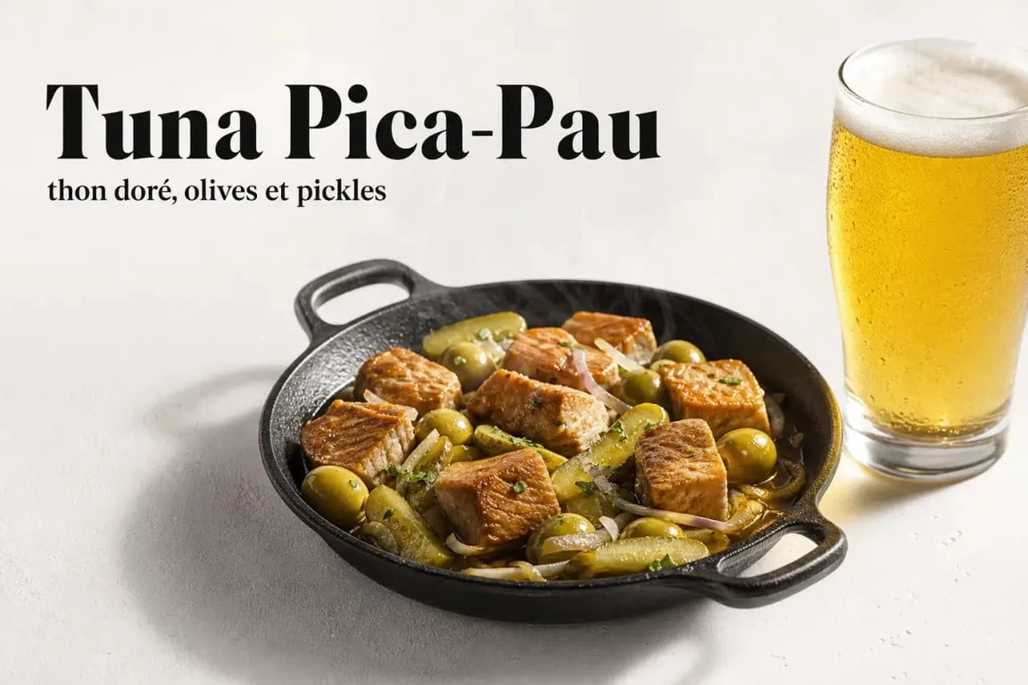 Tuna Pica-Pau, plat typique portugais à la bière portugaise