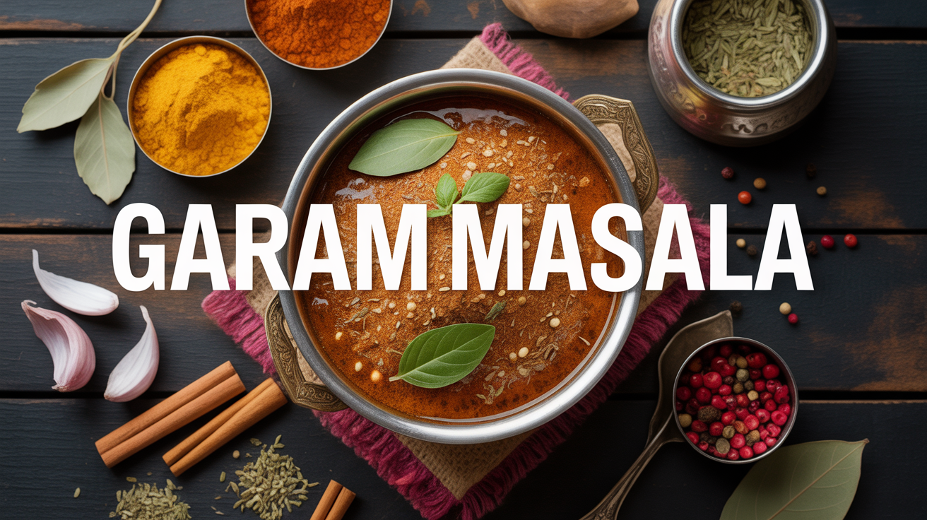 bol garni epices garam masala composition table