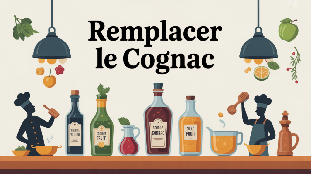 par quoi remplacer le cognac dans une recette scène cuisine
