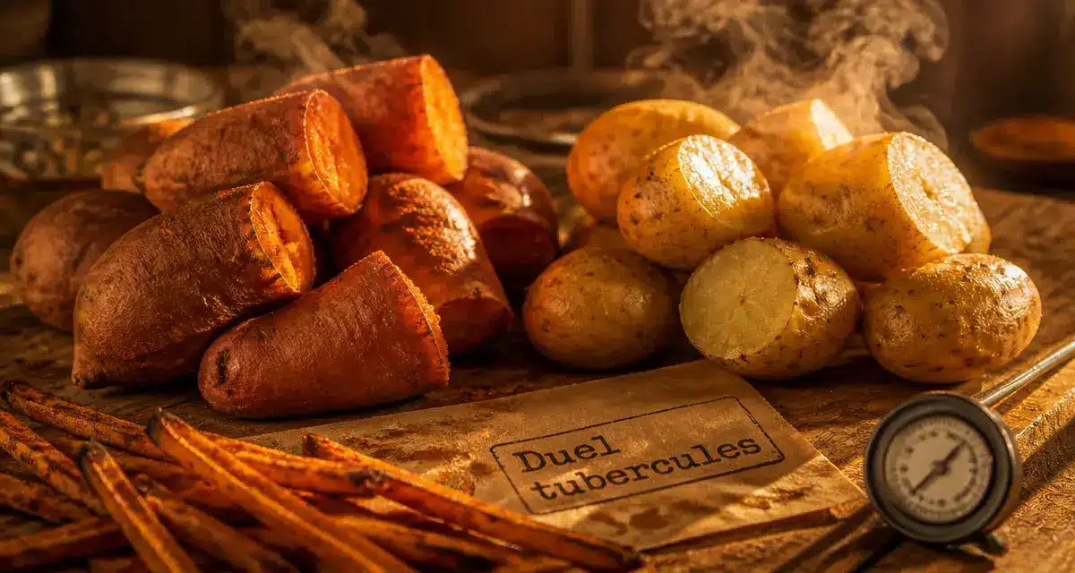 Patates douces ou pommes de terre : comparaison nutritionnelle, patates cuites et fumantes