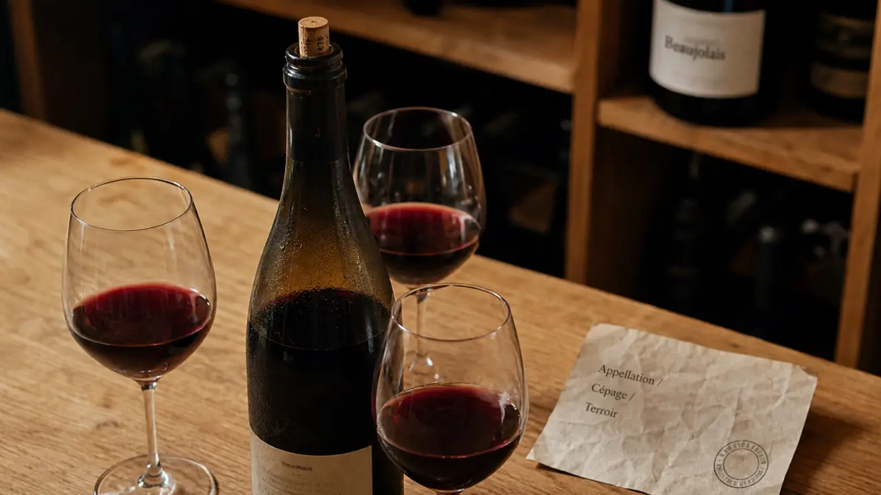 Vin beaujolais : gamay en verre, appellations Beaujolais