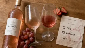 Vin rosé surcé : sec, moelleux ou doux, repères.