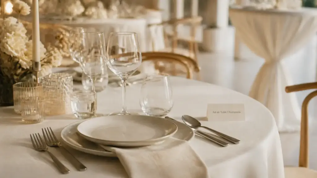 Art de table champenois : location vaisselle et nappage en Champagne