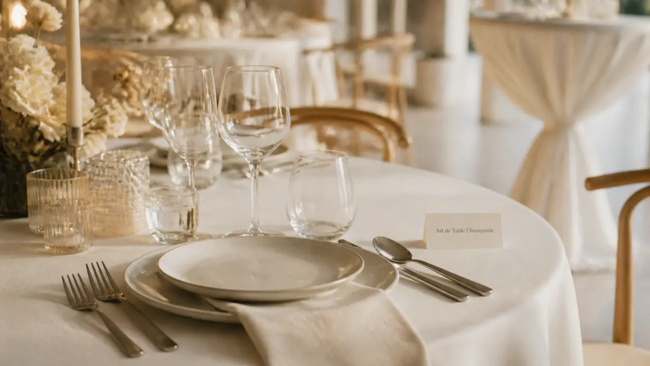 Art de table champenois : location vaisselle et nappage en Champagne