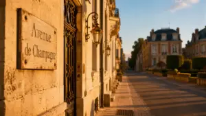 Avenue de Champagne à Épernay, hôtels particuliers et jardins à la française