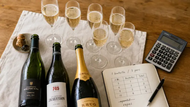 Combien de champagne par personne : calcul exact pour réussir votre réception