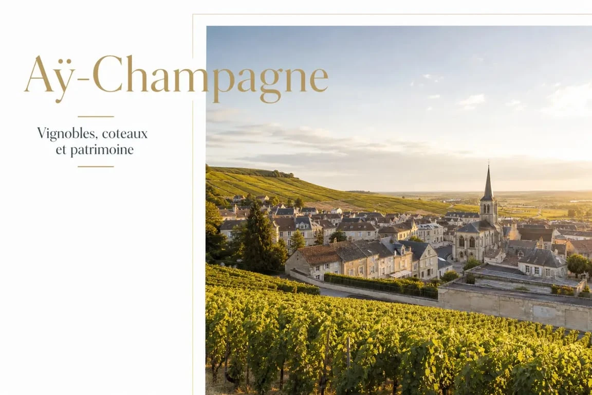 Aÿ-Champagne, vignobles et maisons anciennes dans la Vallée de la Marne