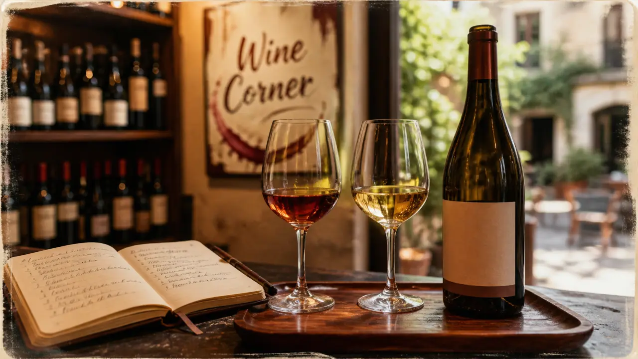 Wine Corner cave et bar à vin à Bordeaux : verres de dégustation