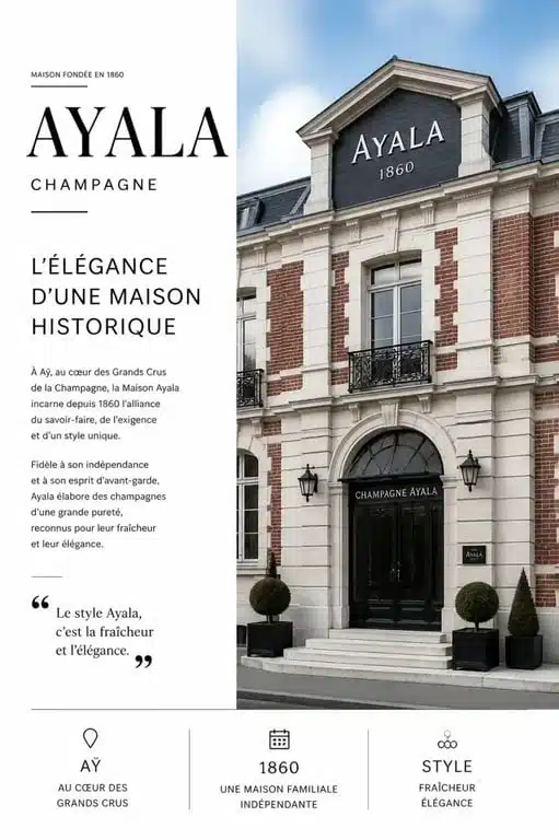 La maison de champagne Ayala située à Aÿ