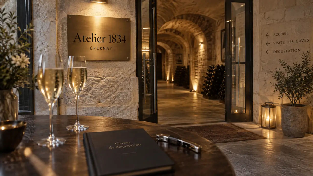 Atelier 1834 - champagne boizel : entrée avec dégustation à Épernay