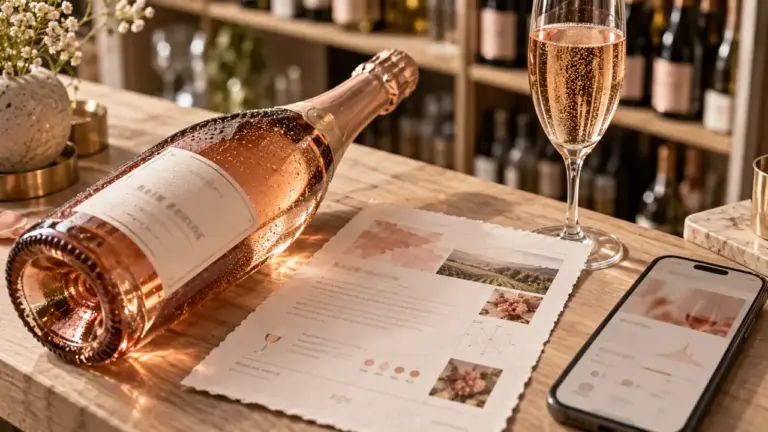 Champagne demoiselle : bouteille sur comptoir, vérifications à faire avant d’acheter